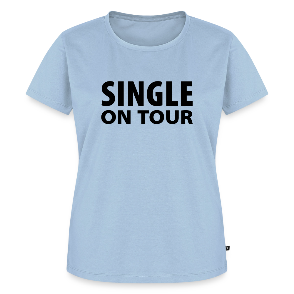 Premium T-Shirt "Single on Tour" - Hellblau