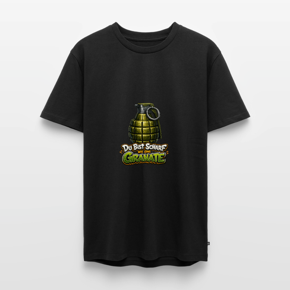Männer Premium T-Shirt "Scharf wie eine Granate" - Schwarz