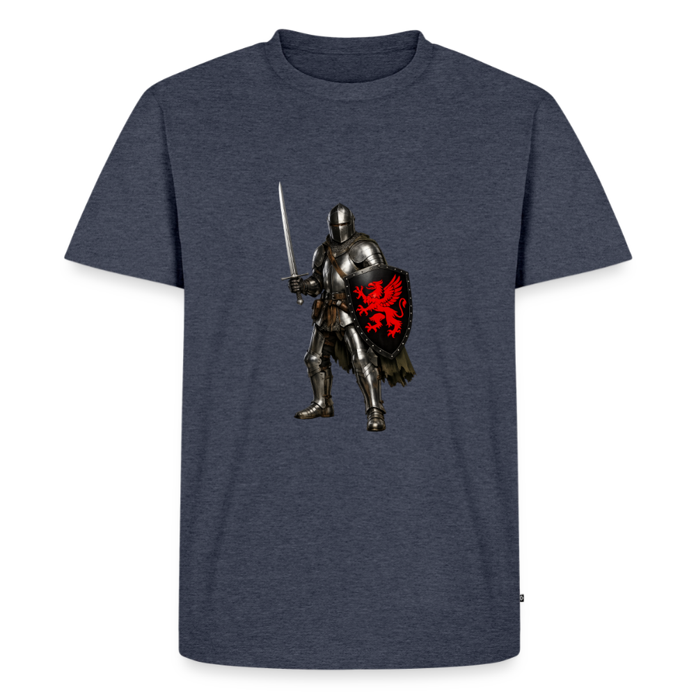 Premium T-Shirt "Ritter roter Greif" - Jeansblau 
