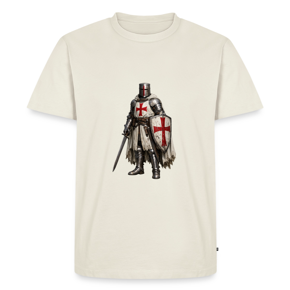 Premium T-Shirt "Kreuzritter" - Naturweiß