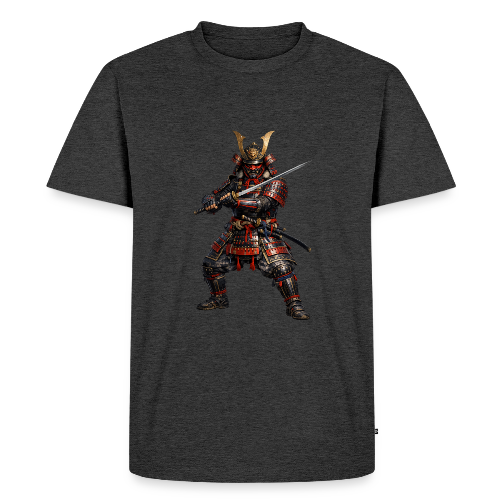 Premium T-Shirt "Samurai" - Anthrazit meliert