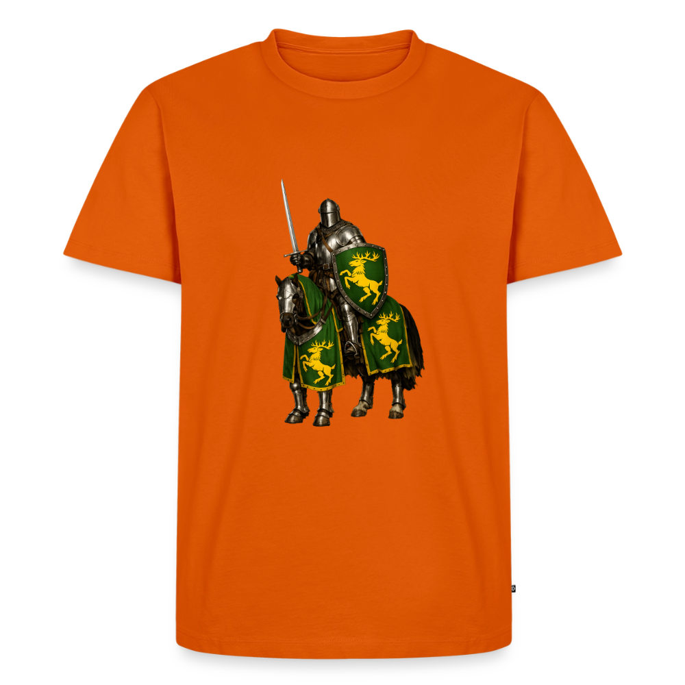 Premium T-Shirt "Ritter auf Pferd I" - Orange 