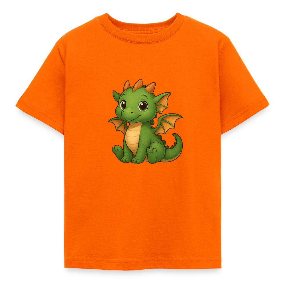 Kinder T-Shirt "Kleiner Drache" - Orange