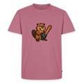 Premium T-Shirt "Bibersäge" - Mauve