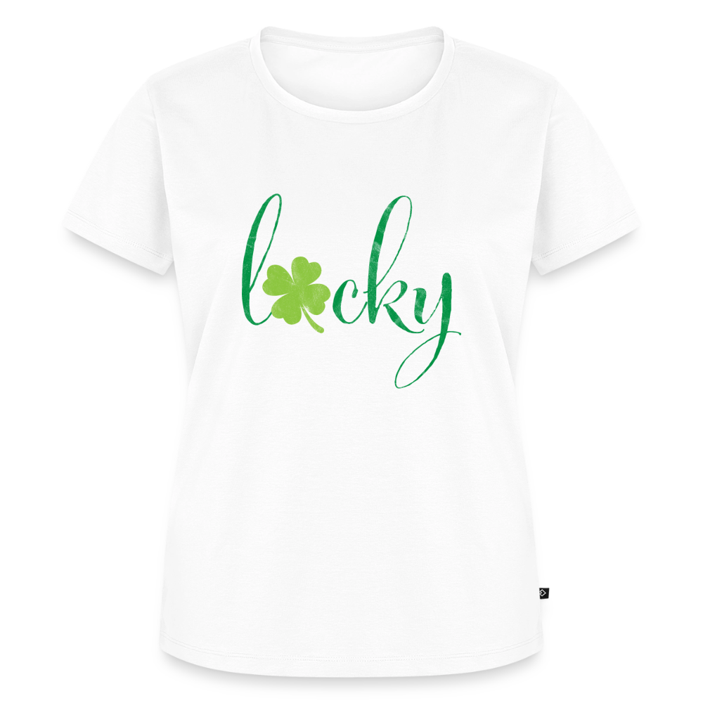 Premium T-Shirt "Lucky" - Weiß