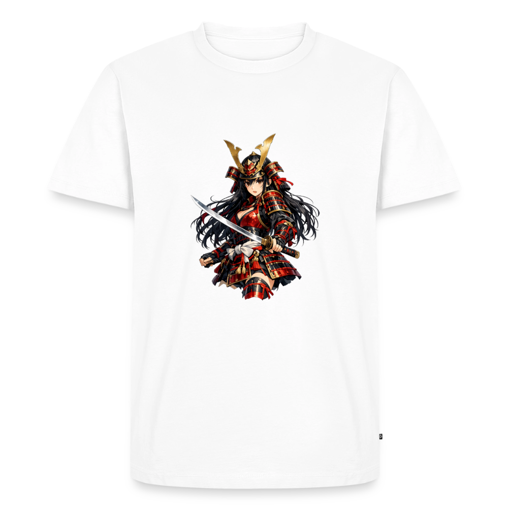 Premium T-Shirt "Samuraj Sword" - Weiß