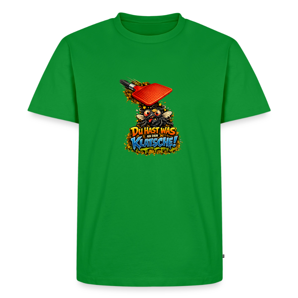 Premium T-Shirt "Klatsche" - Grün