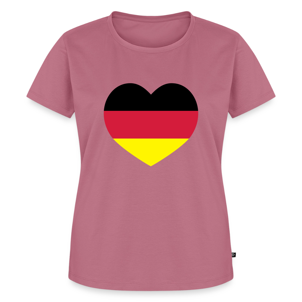 Premium T-Shirt "Herz" - Mauve