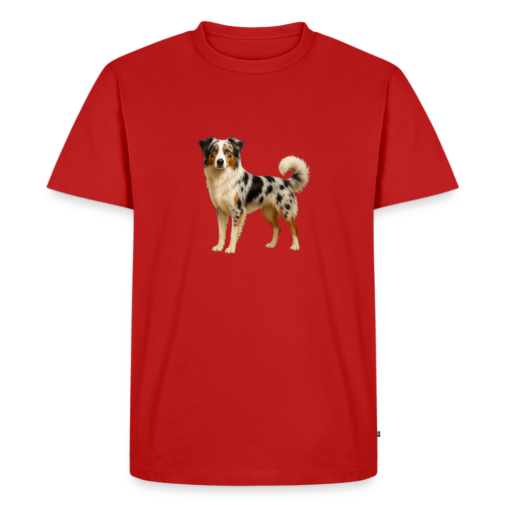 Premium T-Shirt "Australian Shepard" - Rot