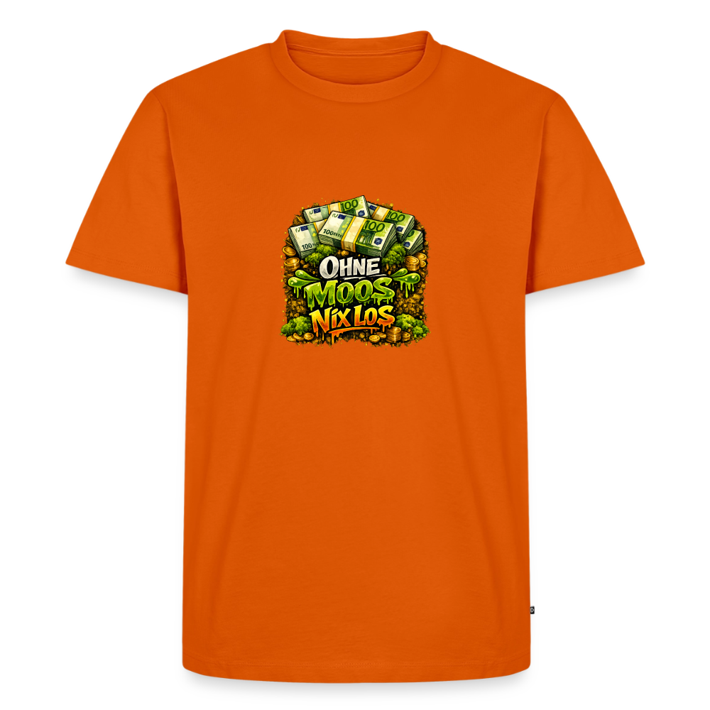 Premium T-Shirt "Ohne Moos.." - Orange 