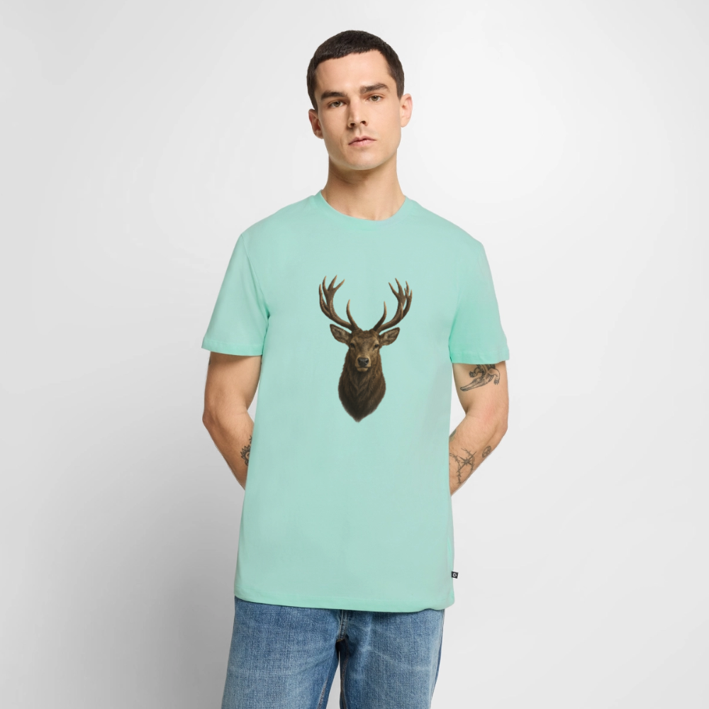 Premium T-Shirt "Hirsch" - Mint 