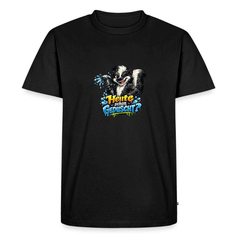 Premium T-Shirt "Geduscht" - Schwarz