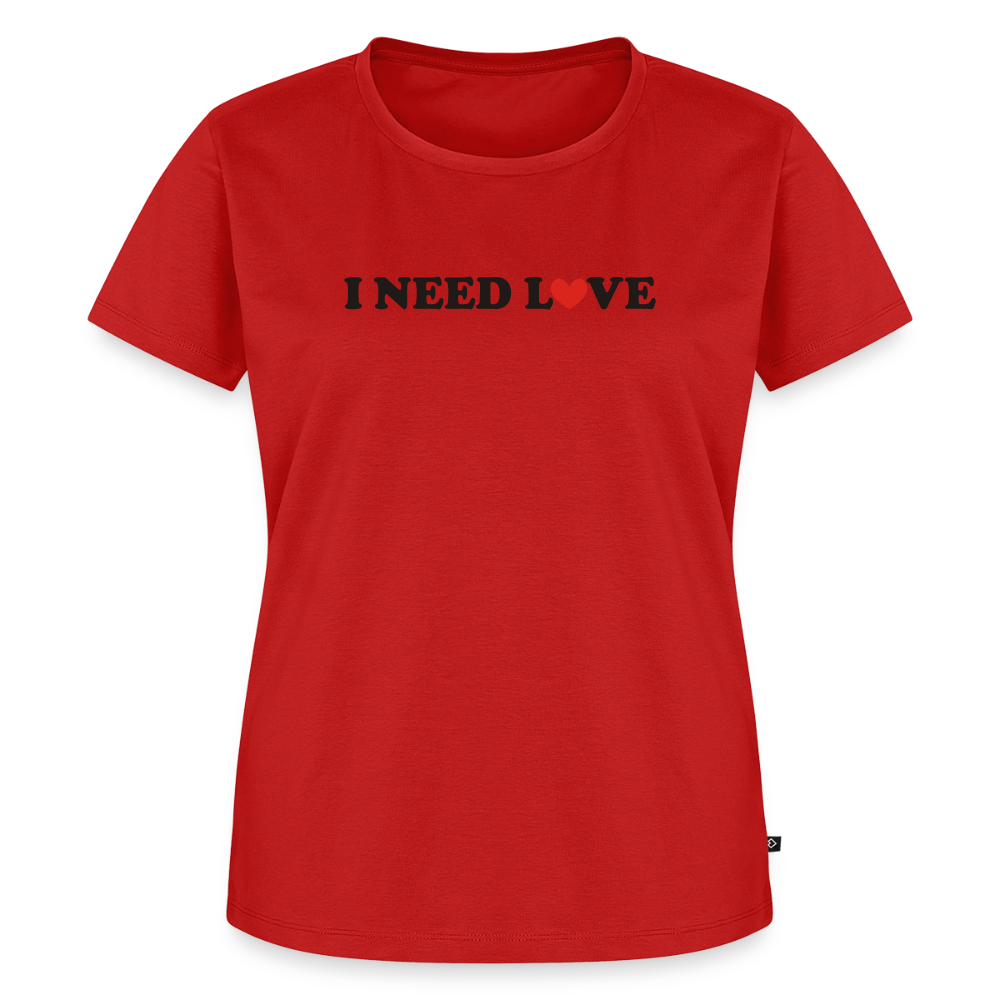 Premium T-Shirt "Need Love" - Rot