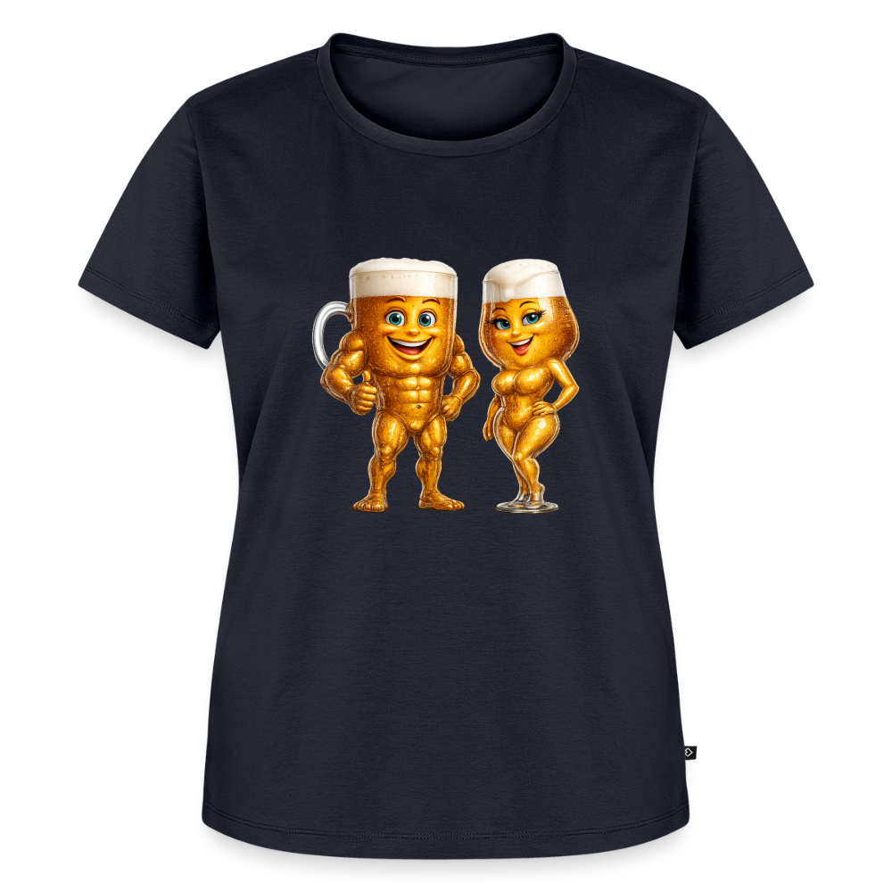 Premium T-Shirt "Bierpärchen" - Navy