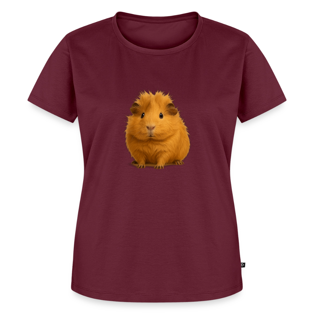 Premium T-Shirt "Meerschweinchen III" - Burgunderrot