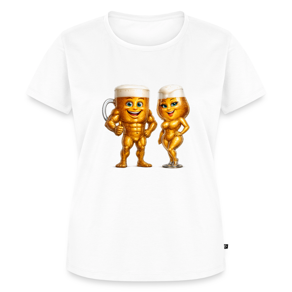 Premium T-Shirt "Bierpärchen" - Weiß