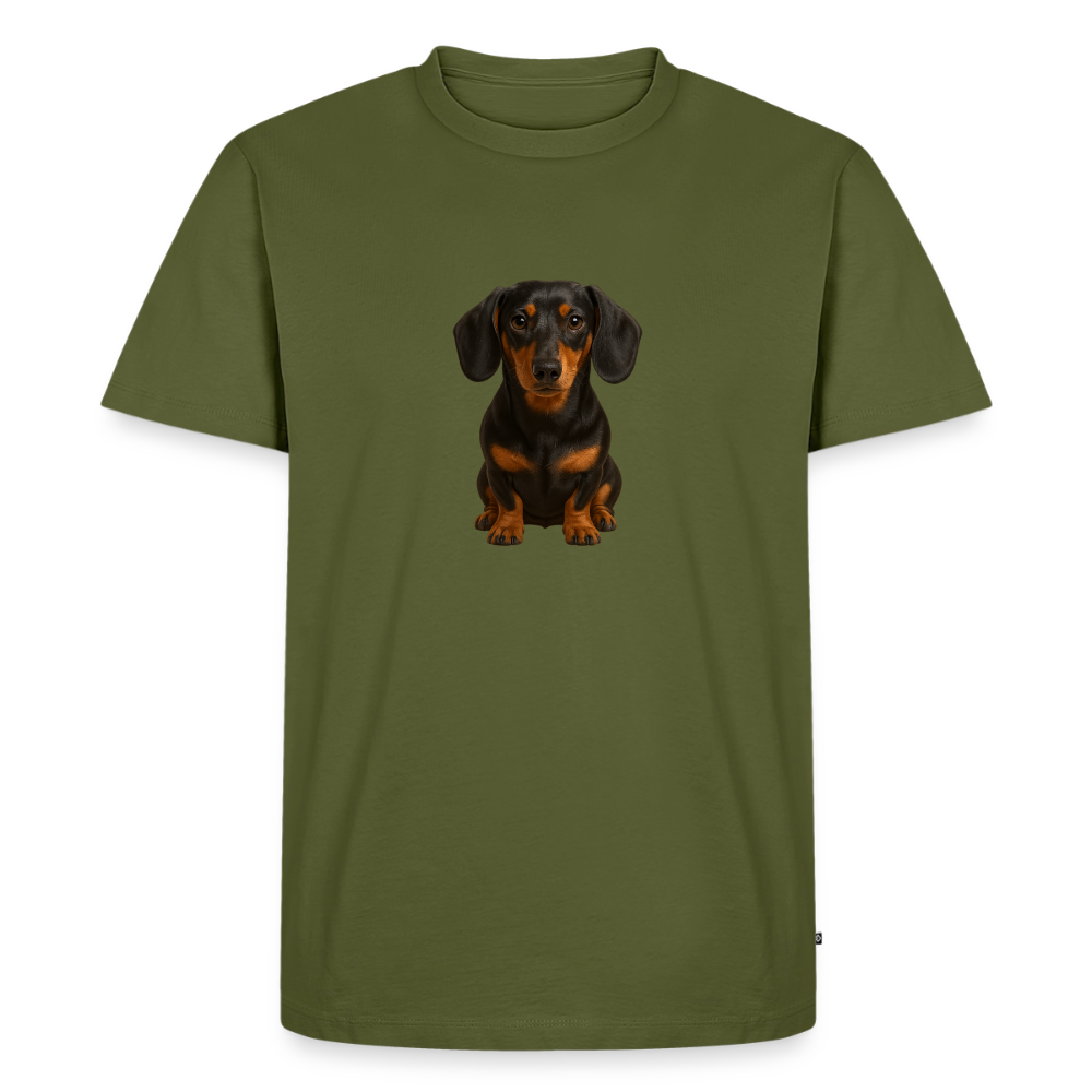 Premium T-Shirt "Dackel" - Khaki