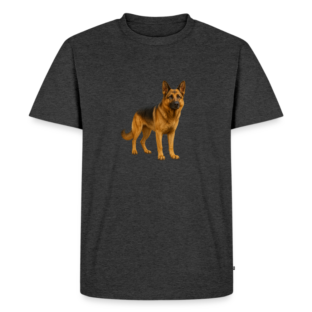 Premium T-Shirt "Schäferhund" - Anthrazit meliert