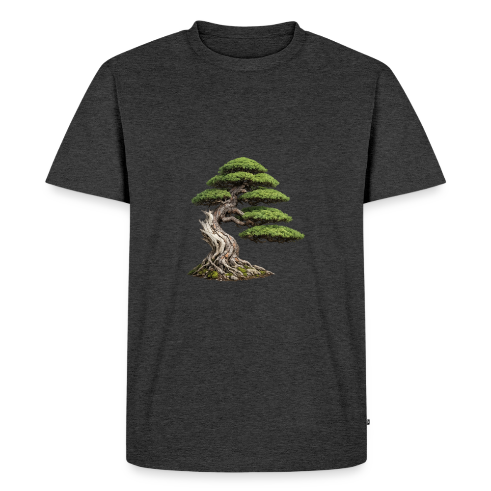 Premium T-Shirt "Bonsai" - Anthrazit meliert