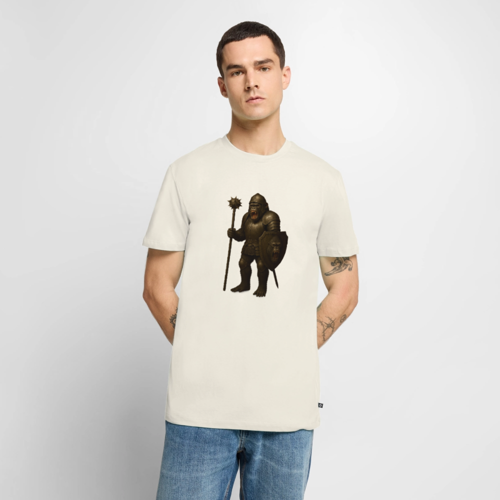 Premium T-Shirt "Gorilla Warrior" - Naturweiß