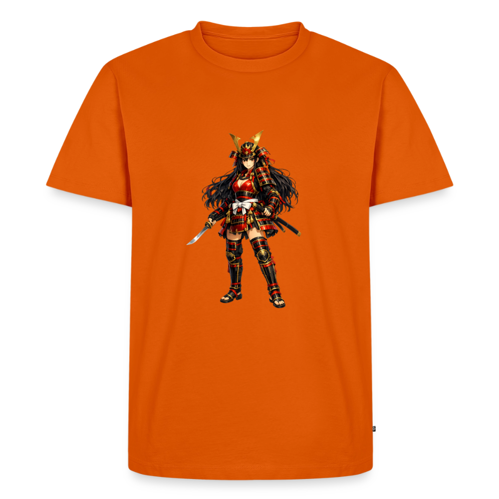 Premium T-Shirt "Samuraj Girl" - Orange 