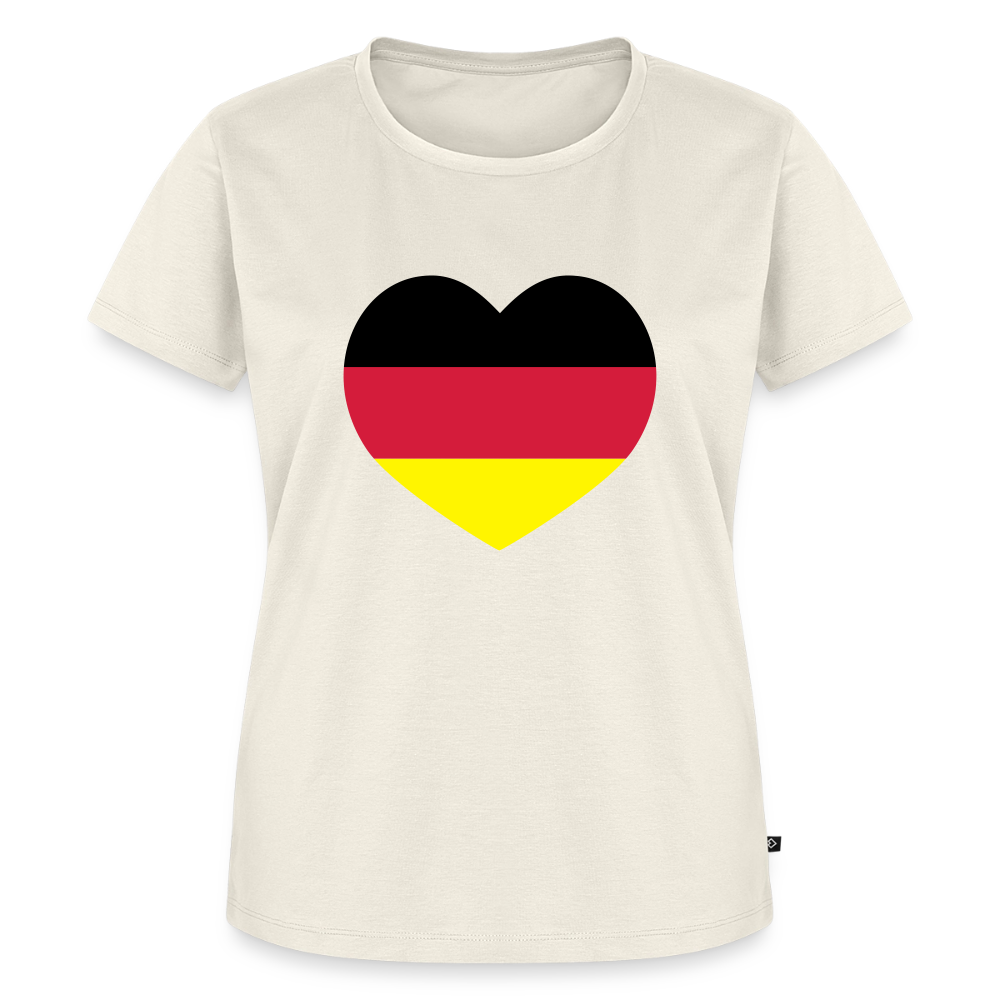 Premium T-Shirt "Herz" - Naturweiß