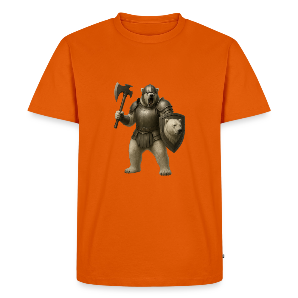 Premium T-Shirt "Warrior Eisbär" - Orange 