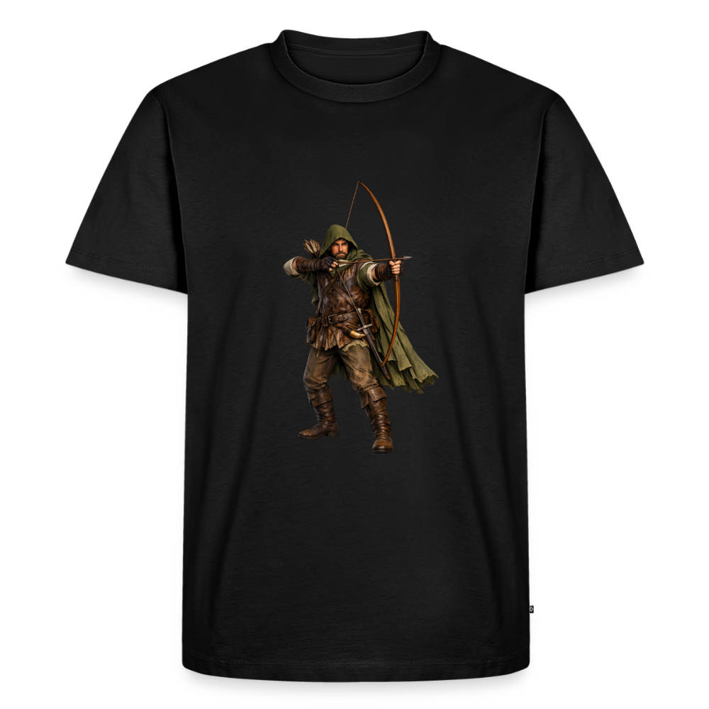 Premium T-Shirt "Hood" - Schwarz