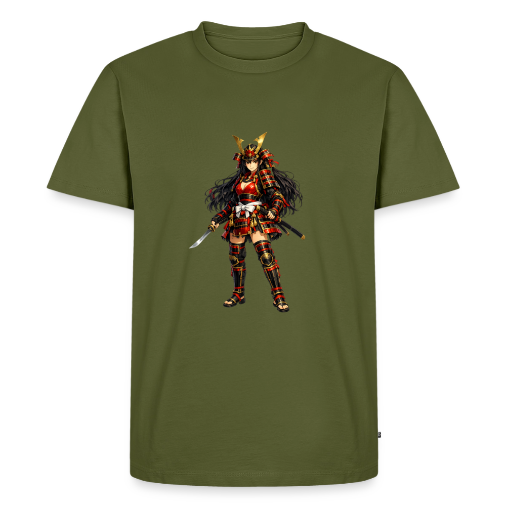 Premium T-Shirt "Samuraj Girl" - Khaki