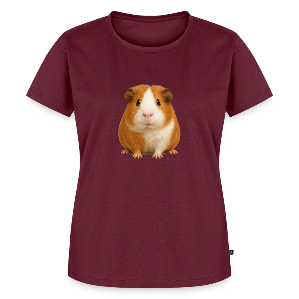 Premium T-Shirt "Meerschweinchen III" - Burgunderrot