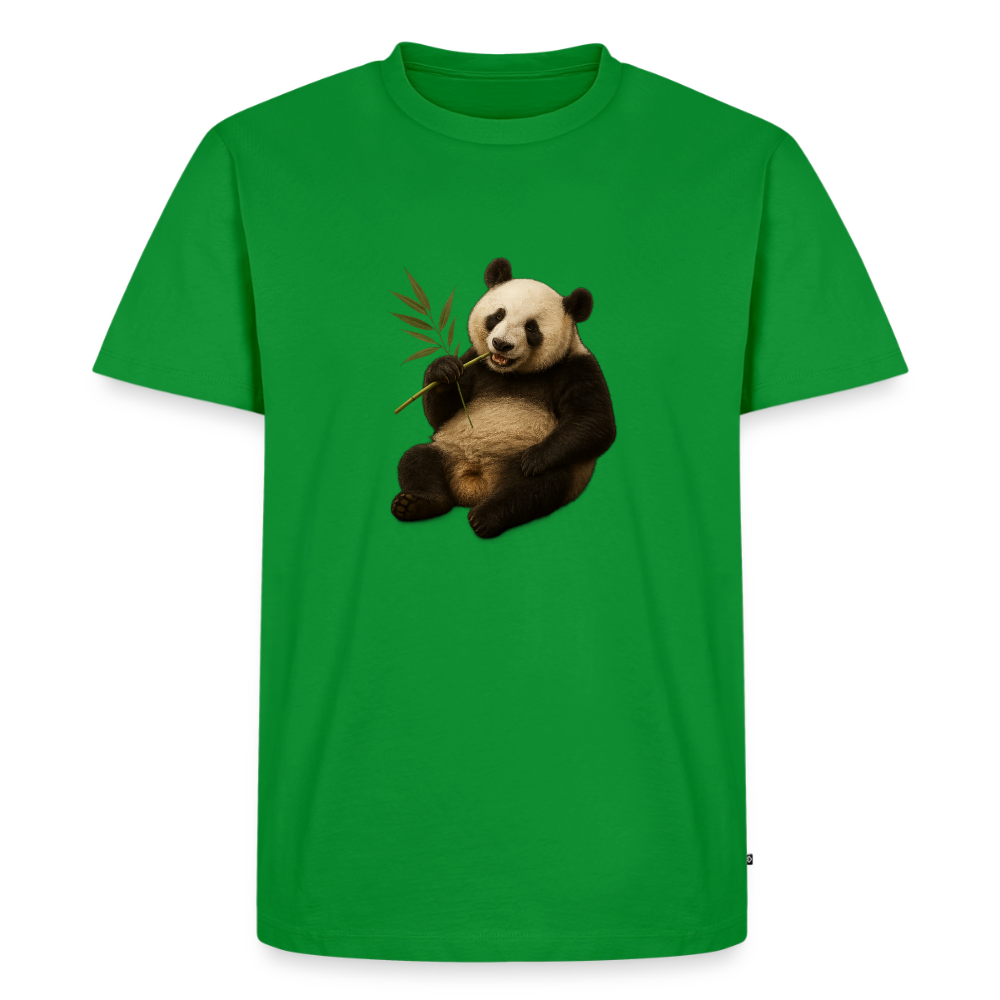 Premium T-Shirt "Panda" - Grün