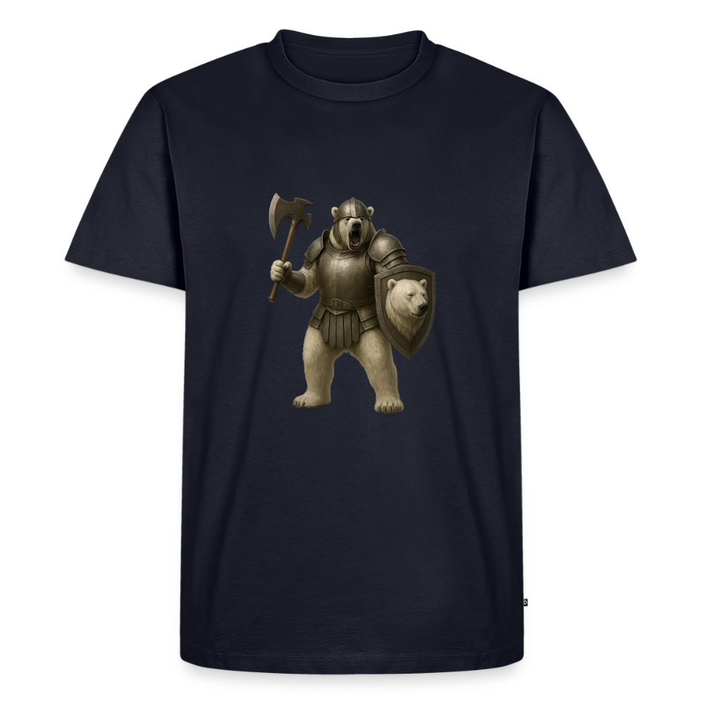 Premium T-Shirt "Warrior Eisbär" - Navy