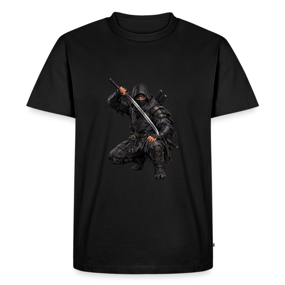 Premium T-Shirt "Ninja III" - Schwarz