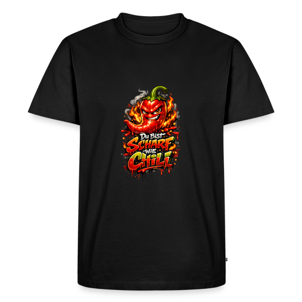 Männer Premium T-Shirt "Scharf wie Chili" - Schwarz