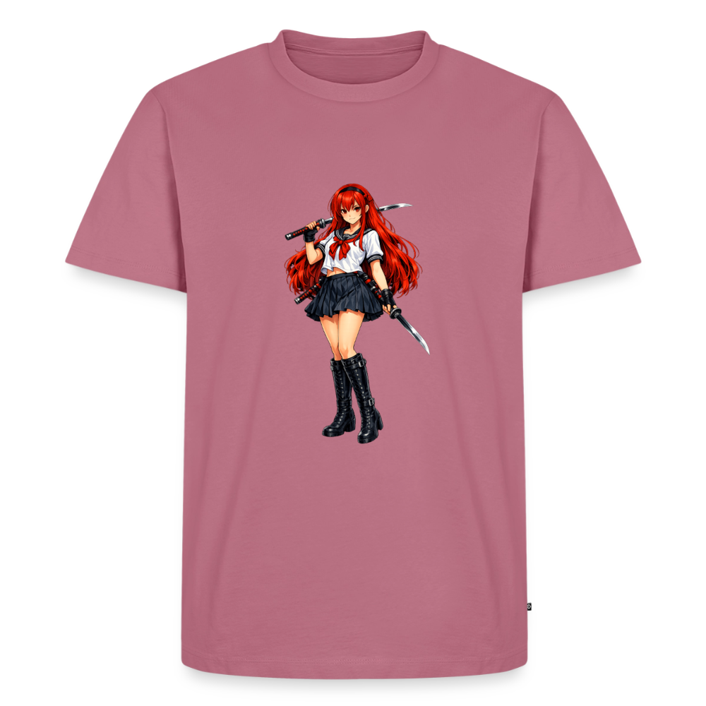 Premium T-Shirt "Red Lady" - Mauve