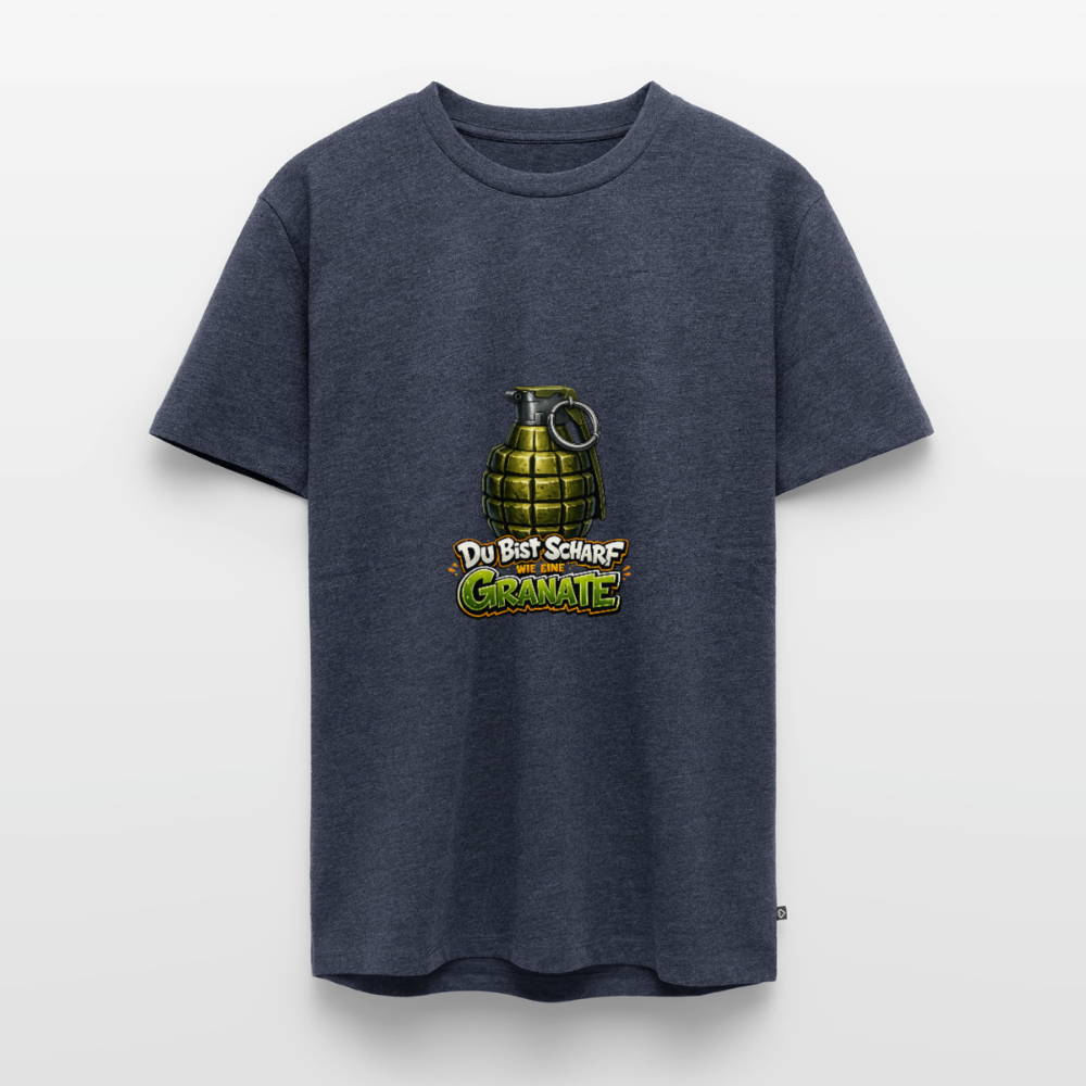 Männer Premium T-Shirt "Scharf wie eine Granate" - Jeansblau 