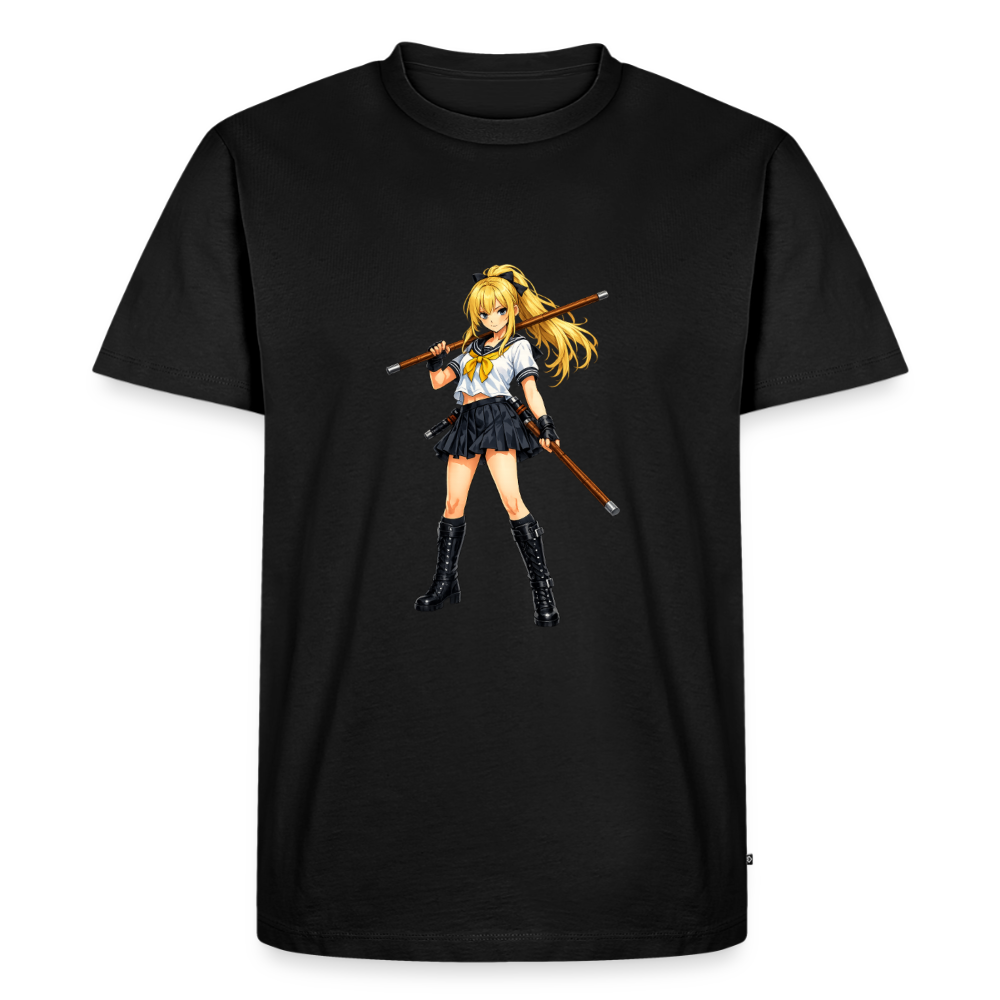 Premium T-Shirt "Blondie" - Schwarz