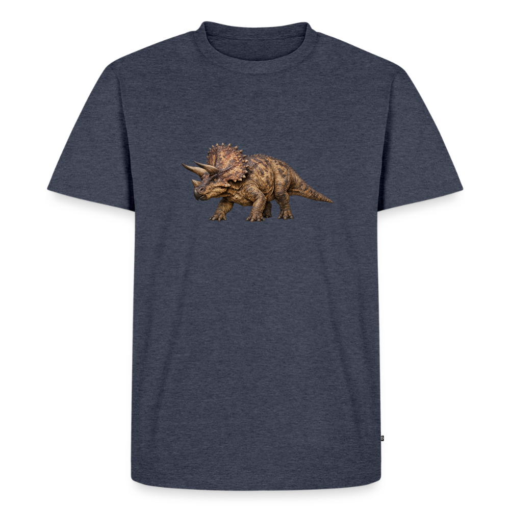 Premium T-Shirt "Triceratops" - Jeansblau 