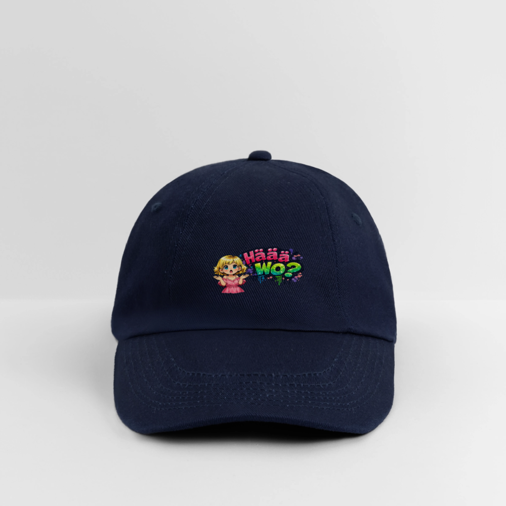Baseballkappe "Häää Wo..." - Blau/Blau