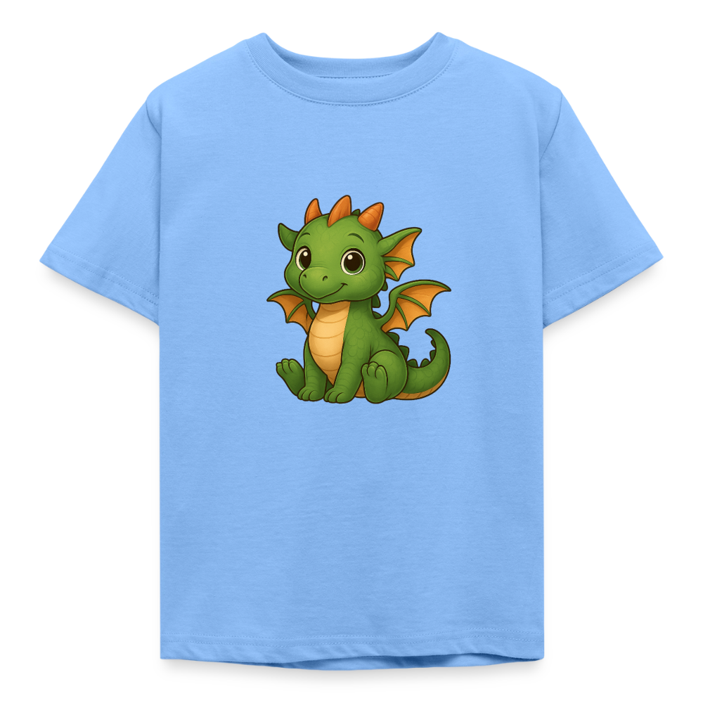Kinder T-Shirt "Kleiner Drache" - Himmelblau