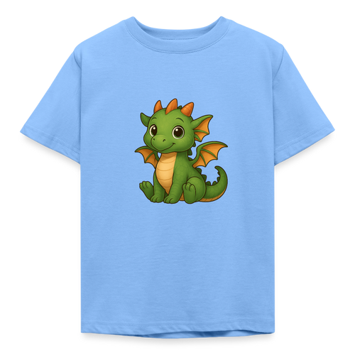 Kinder T-Shirt "Kleiner Drache" - Himmelblau