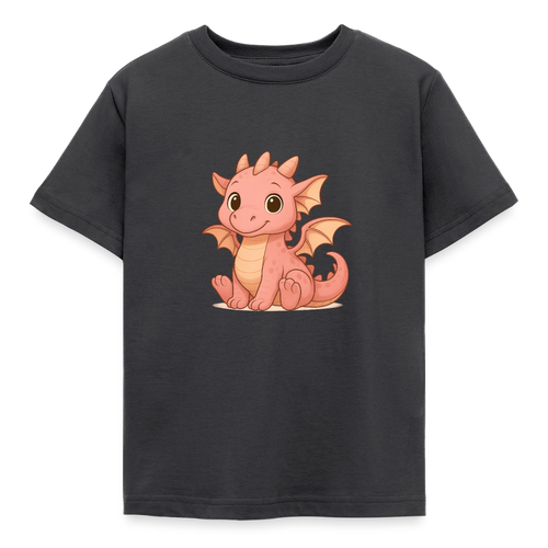 Kinder T-Shirt "Kleiner Drache" - Dunkelgrau