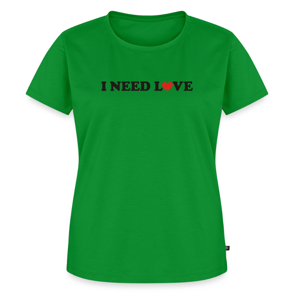 Premium T-Shirt "Need Love" - Grün