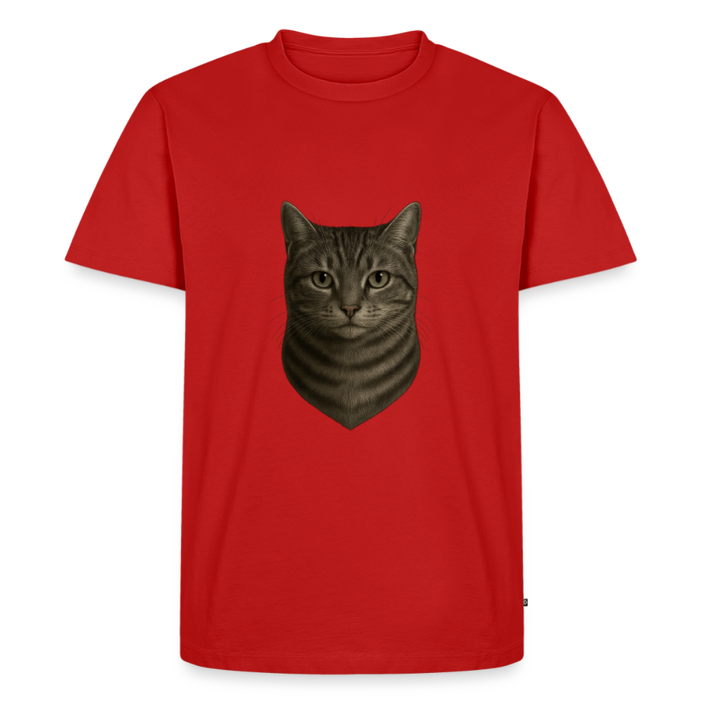 Premium T-Shirt "Katze" - Rot
