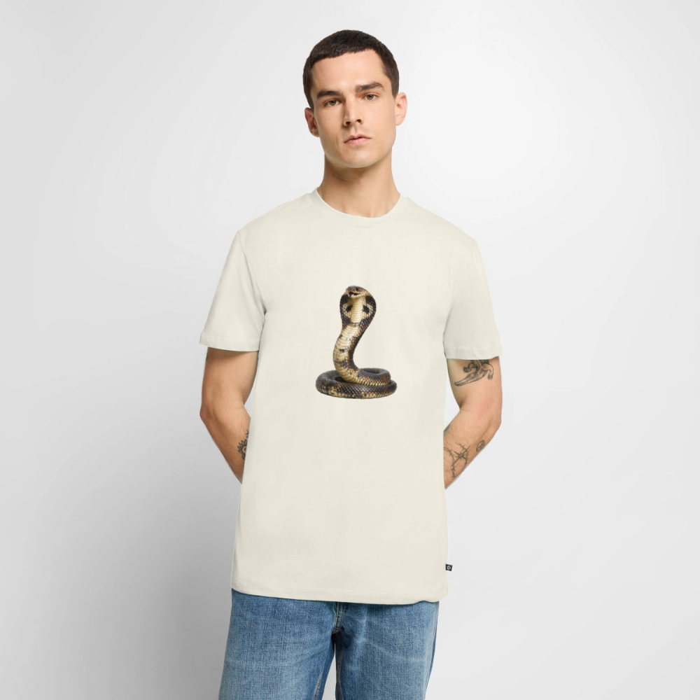 Premium T-Shirt "Cobra" - Naturweiß