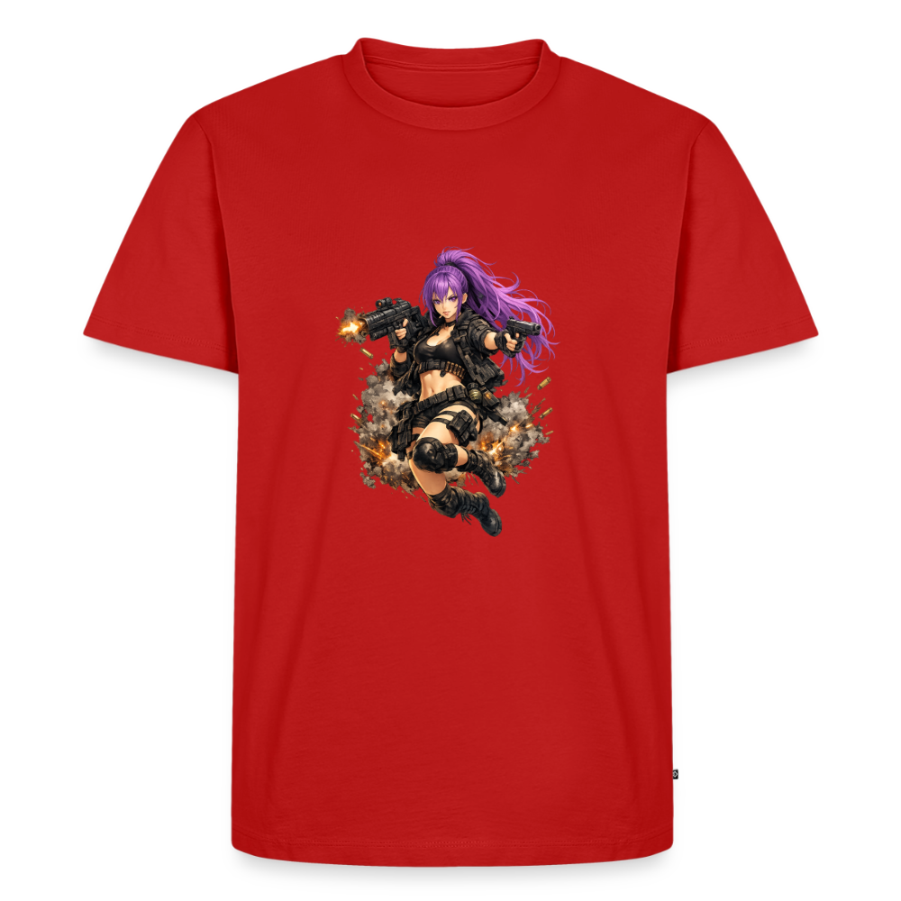 Männer Premium T-Shirt "Purple Lady" - Rot