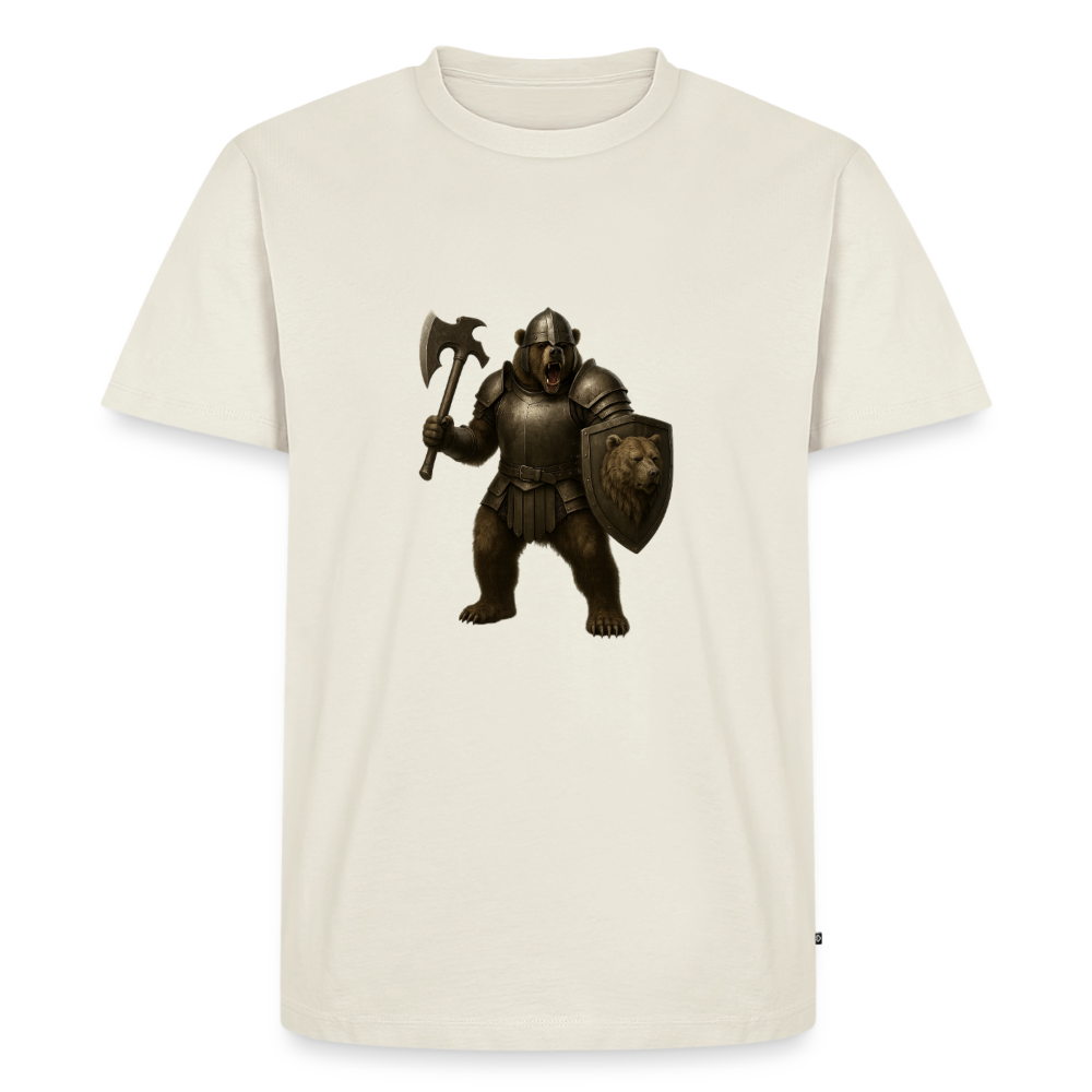 Premium T-Shirt "Grizzly Warrior" - Naturweiß