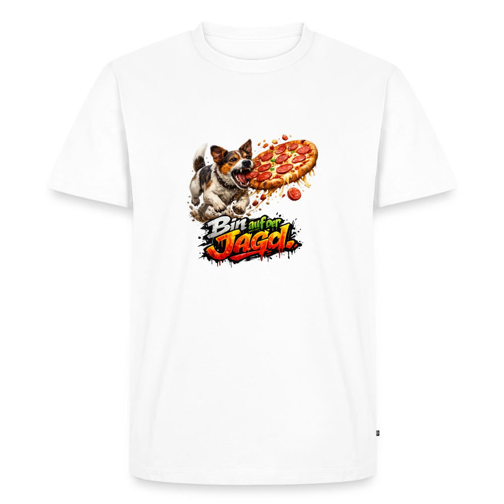 Premium T-Shirt "Auf Jagd" - Weiß
