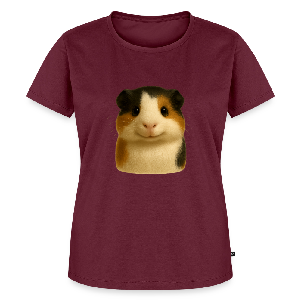 Premium T-Shirt "Meerschweinchen V" - Burgunderrot