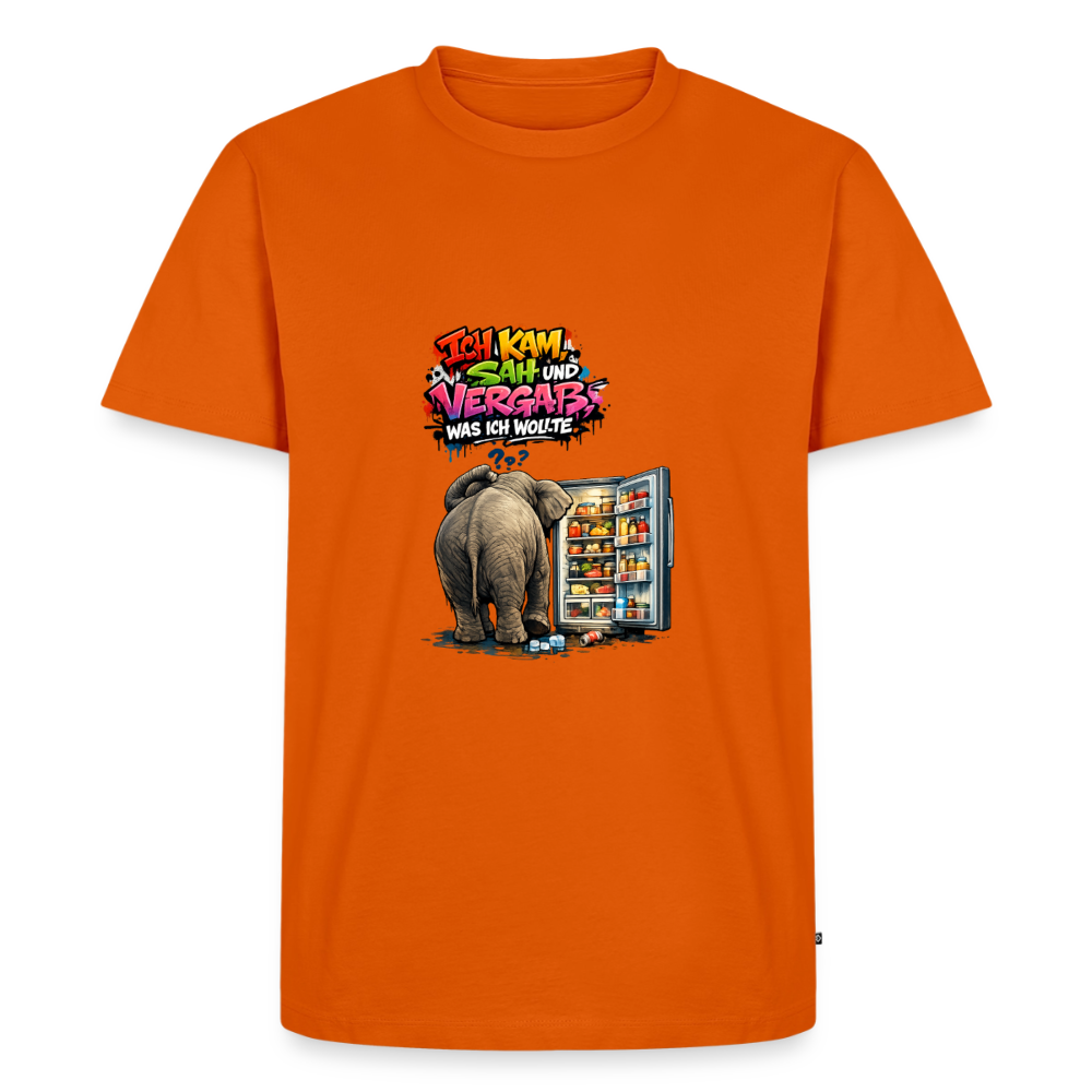Premium T-Shirt "Ich kam,sah..." - Orange 